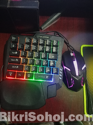 Gaming keyboard and mouse